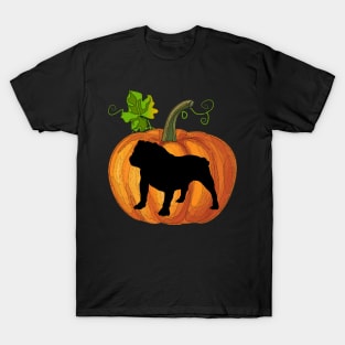 Bulldog in pumpkin T-Shirt